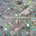 pvc coated wire rope netting slope protection system galvanized rockfall netting